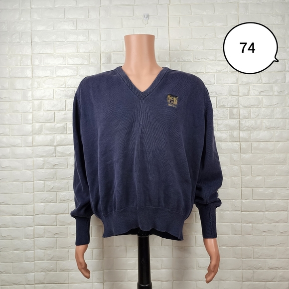 izod mens large blue vneck sweater - Picture 1 of 6